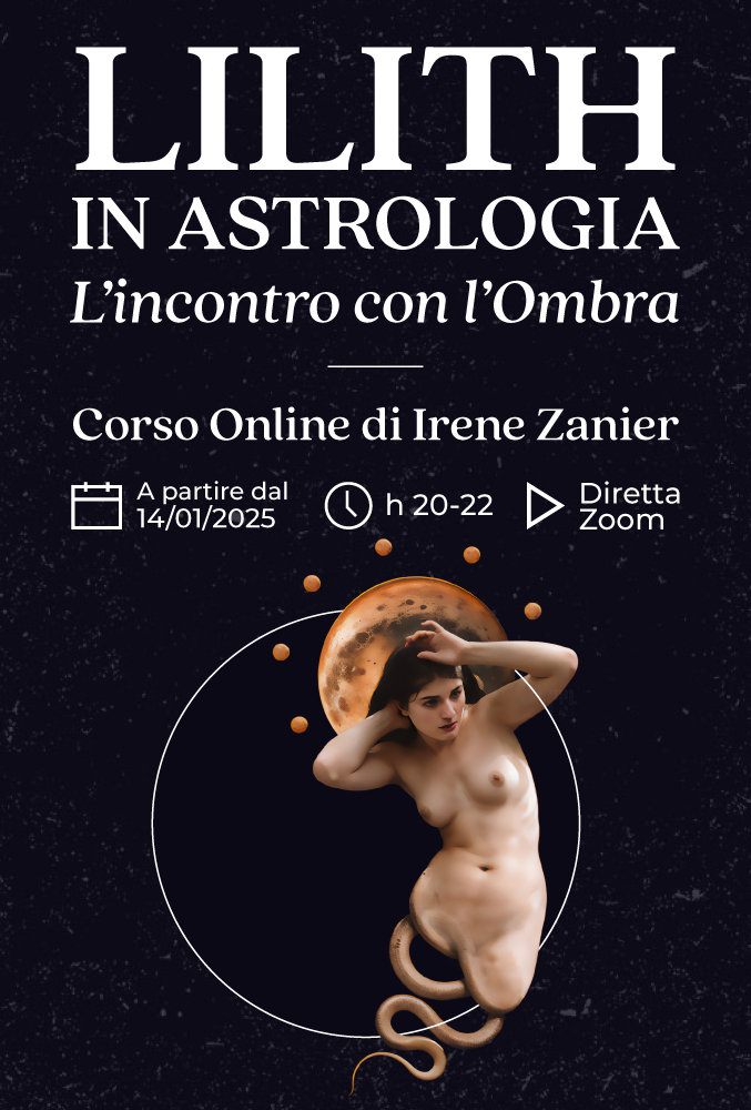 Copertina del corso di astrologia online Lilith in astrologia di Irene Zanier